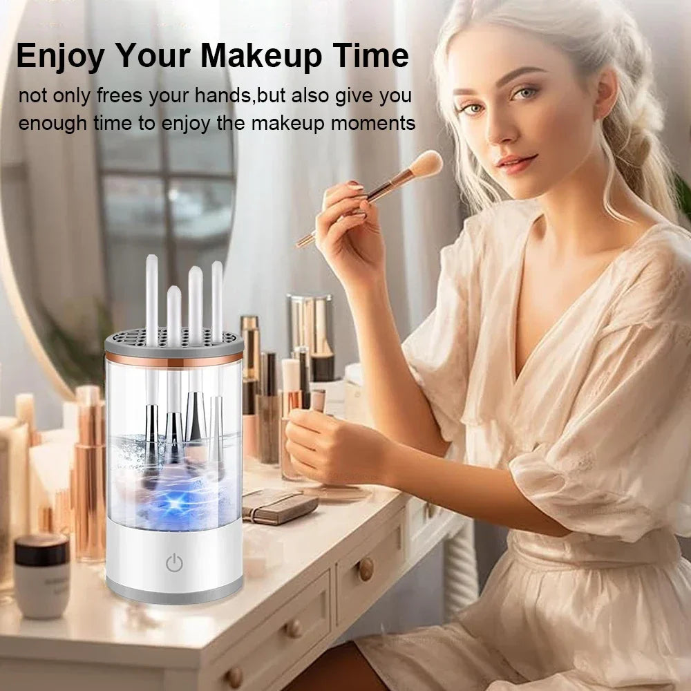 Nettoyeur de pinceaux de maquillage électrique USB, portable, 3 en 1, séchage T1, livres paresseux, laveuse, outil à séchage rapide, nouveau