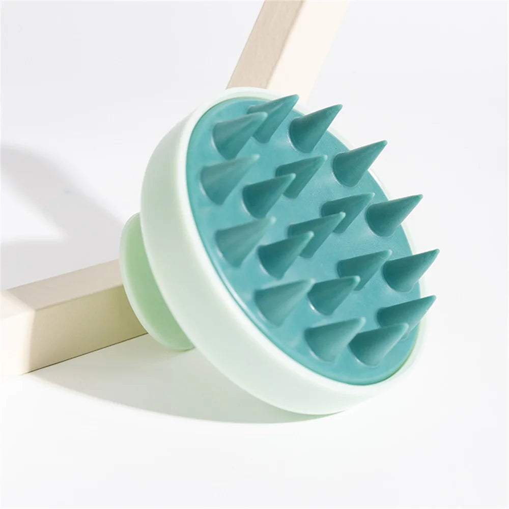 Peigne de massage du cuir chevelu en silicone, shampooing, masseur de cheveux, bain, brosse de massage du cuir chevelu, massage des points d'acupuncture du cuir chevelu, nouveau