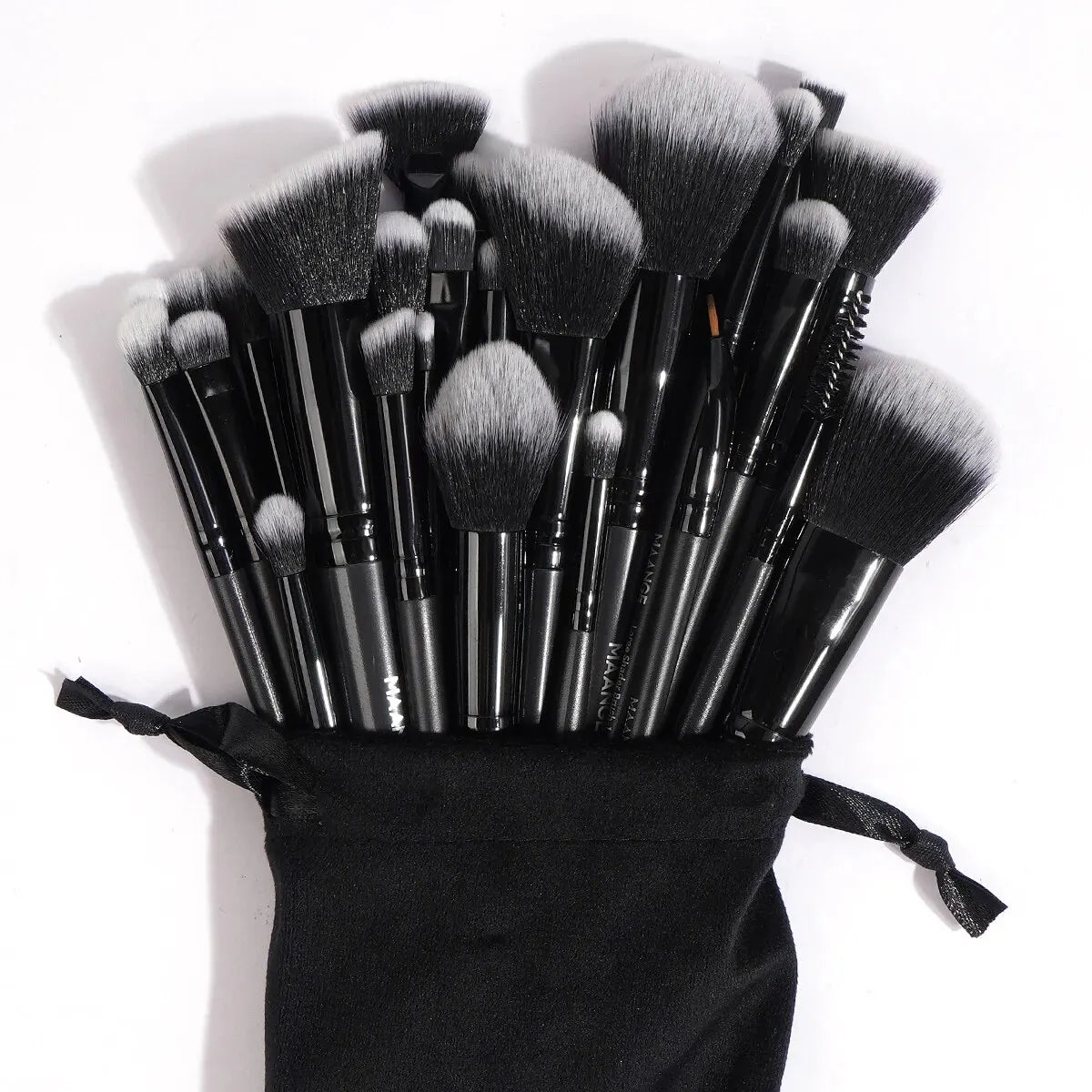 MAANGE-Ensemble de pinceaux de maquillage professionnels, outils de beauté avec sac, fond de teint, correcteur pour les yeux, poudre de fard à joues, 30 pièces
