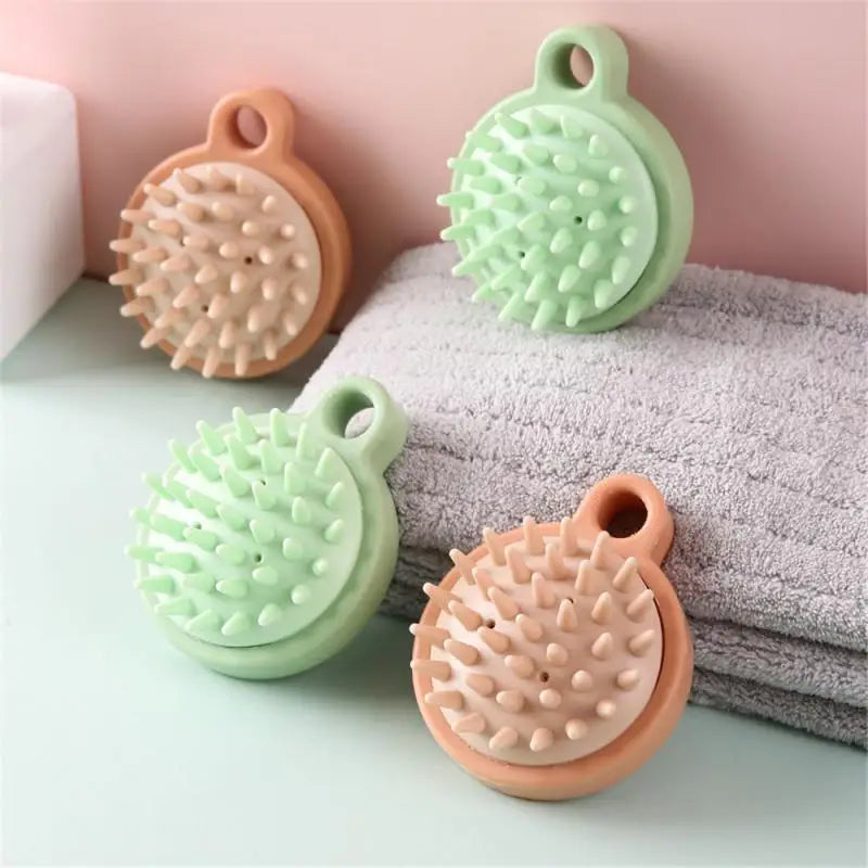 Peigne de massage du cuir chevelu en silicone, shampooing, masseur de cheveux, bain, brosse de massage du cuir chevelu, massage des points d'acupuncture du cuir chevelu, nouveau