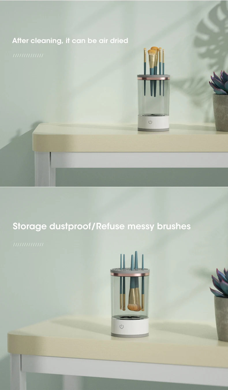Nettoyeur de pinceaux de maquillage électrique USB, portable, 3 en 1, séchage T1, livres paresseux, laveuse, outil à séchage rapide, nouveau